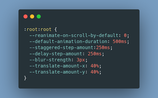 Scroll animations CSS library