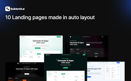 SaaS Landing Pages by Builderkit.ai