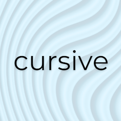 Cursive