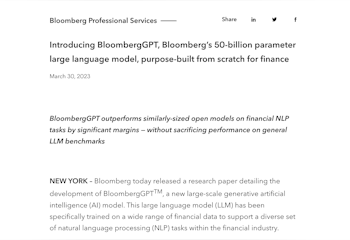 BloombergGPT