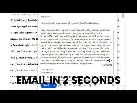 ComposeMate: AI Email Writing Sidekick