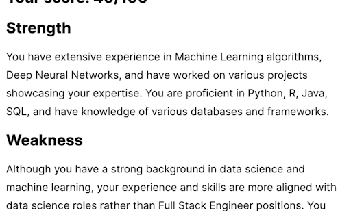 AI Job Application Reviewer