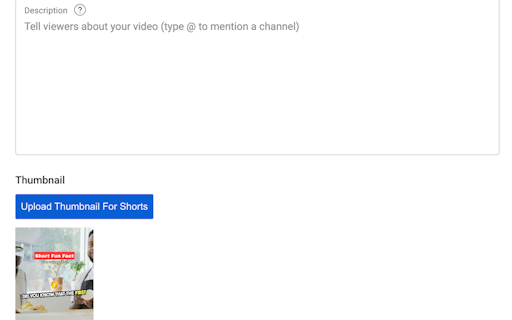 YouTube Shorts Thumbmail Editor