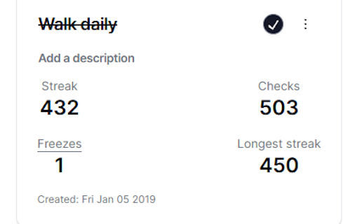 Daily habit tracker