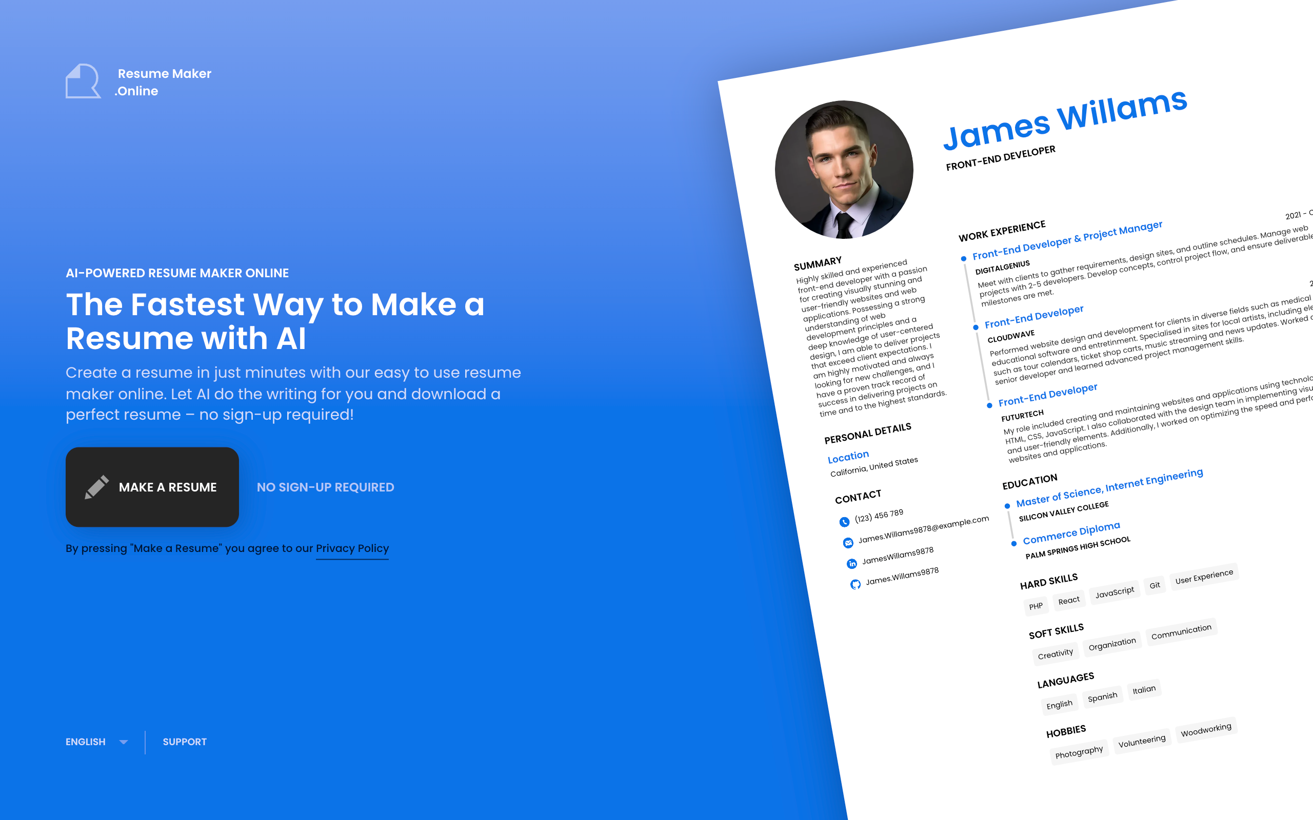 Resume Maker Online 3.0