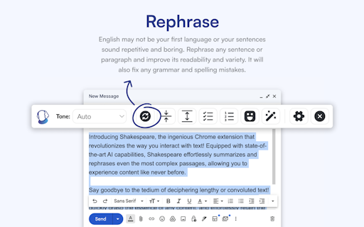 Shakespeare AI Writing Toolbar