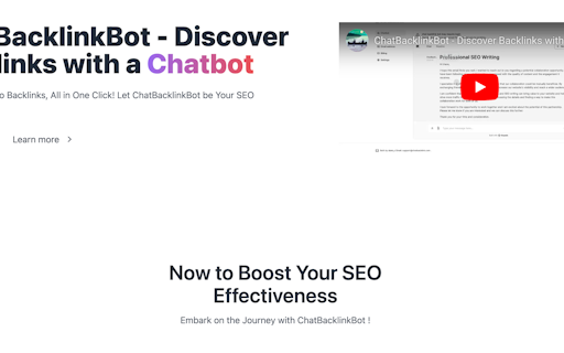 ChatBacklink Bot