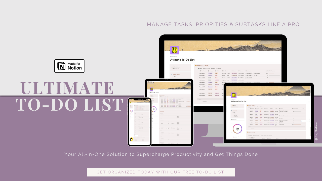 Ultimate To-Do List Template