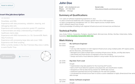 Smart CV Generator