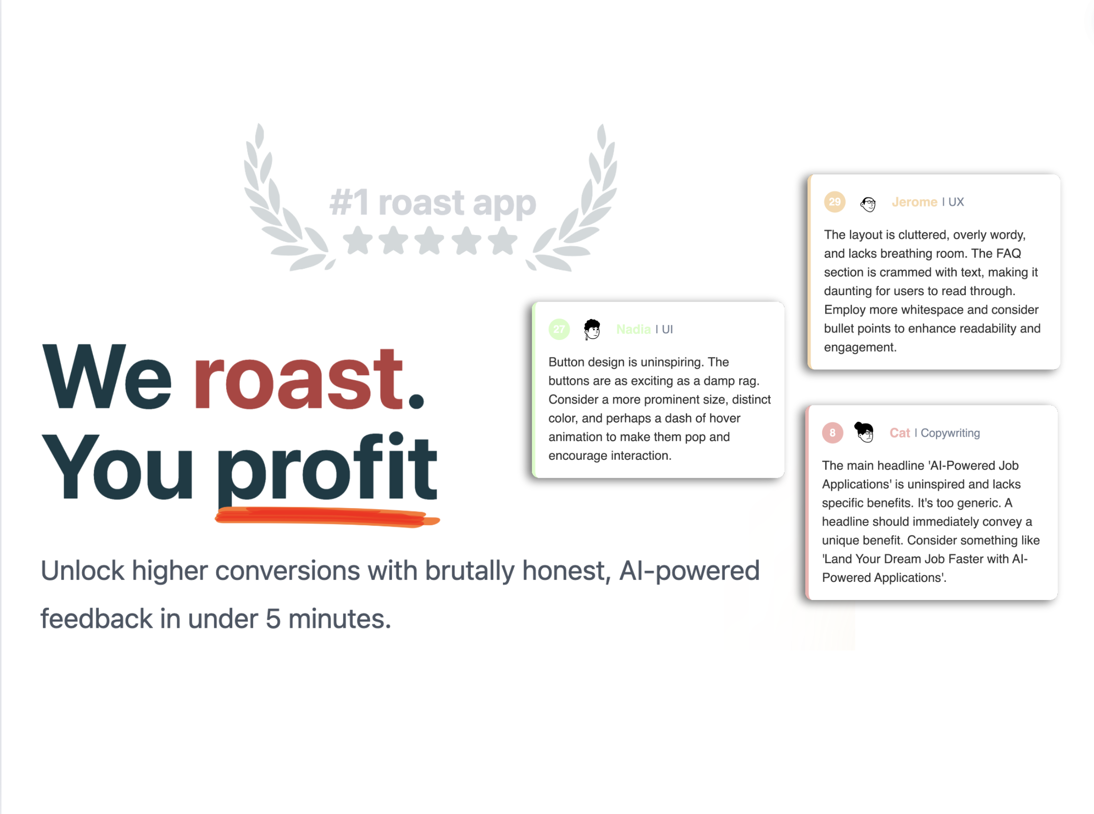 Roast My Landing Page