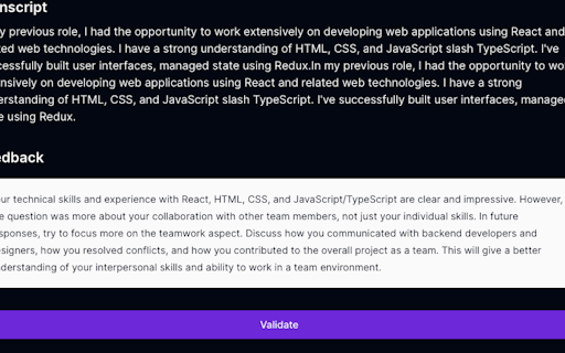 Interview mentor AI