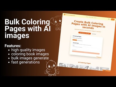 AIColoringPagesPro - Coloring Pages Bulk