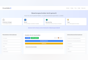 BewerbungsschreibenAI - AI Coverletter
