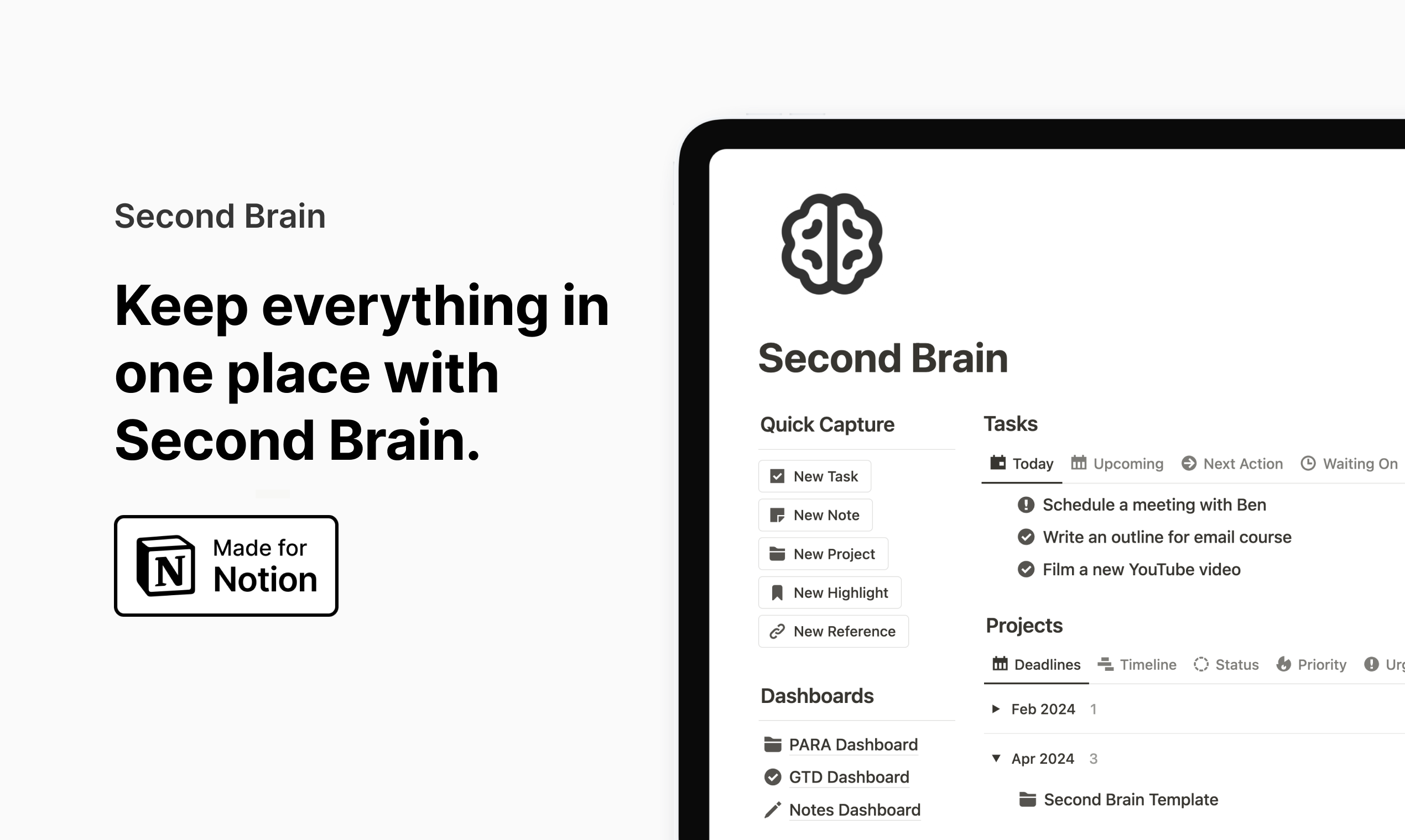 Second Brain for Notion
