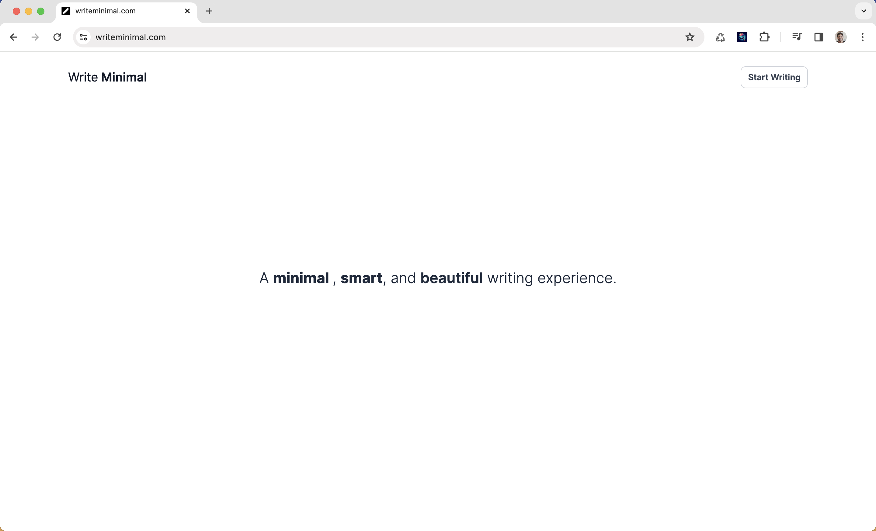Write Minimal