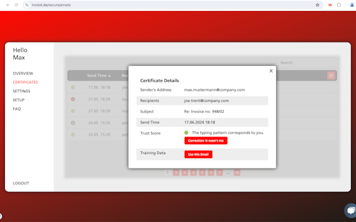 INVISID Email Verification