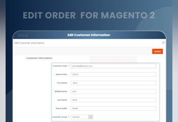Magento 2 Edit Order Extension