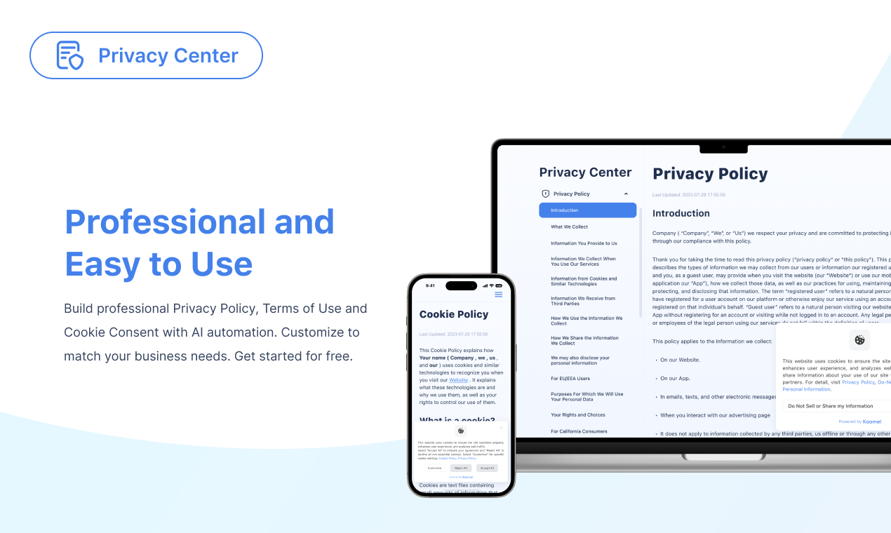 Kaamel Privacy Center