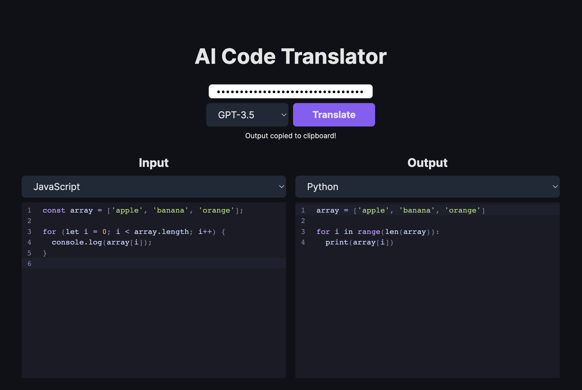 Code Translator