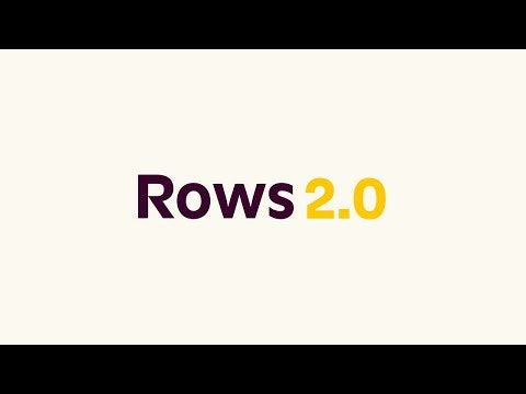 Rows 2.0