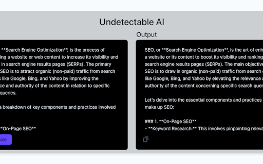 Undetectable AI