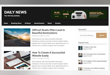 Daily Newspaper WordPress Theme