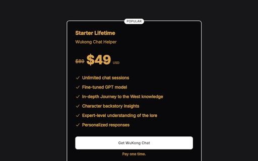 WuKong Chat - AI Game Companion