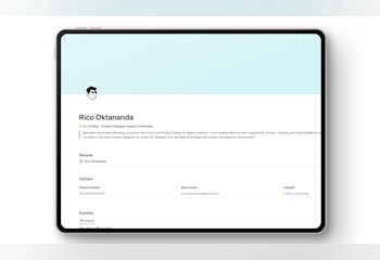Free UX Portfolio Template