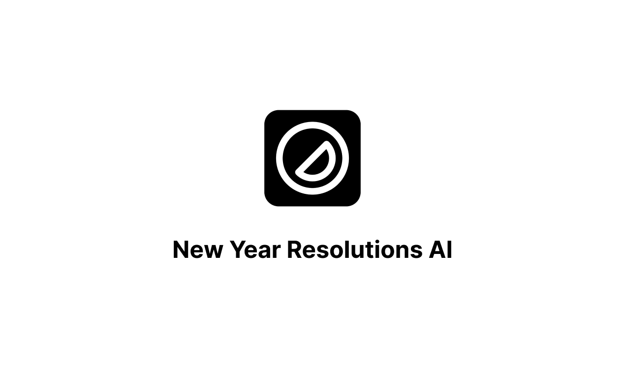 New Year Resolutions AI