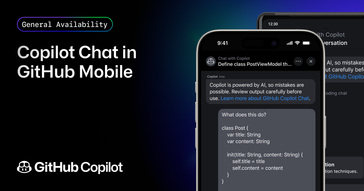 Copilot Chat in GitHub Mobile