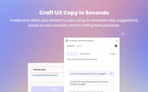 UX Writing Assistant by Frontitude