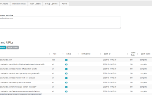 CrawlSpider SEO Monitor