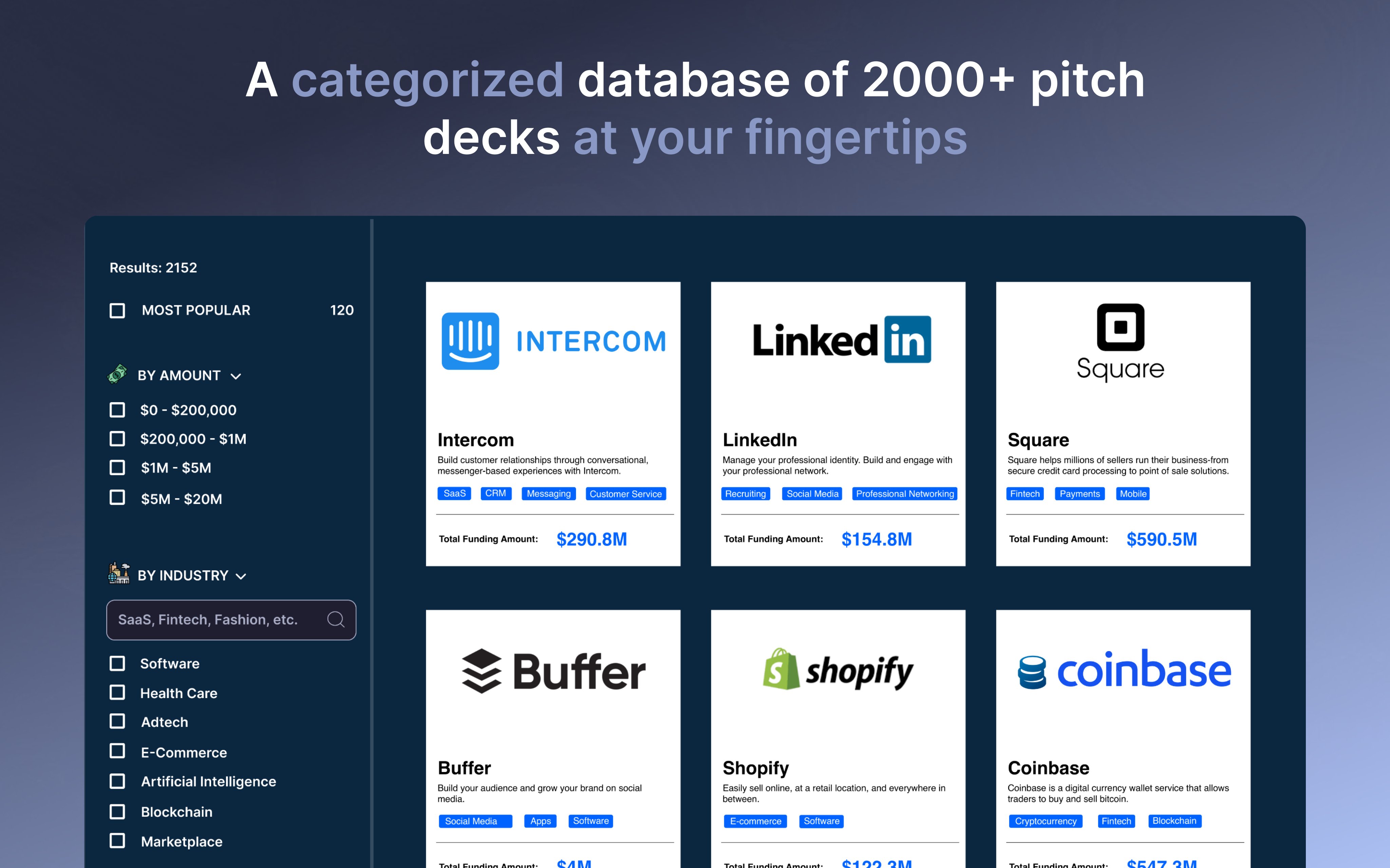 Pitch Deck Database 2.0