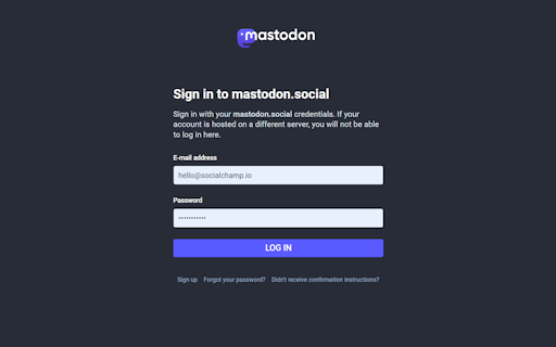 Social Champ X Mastodon