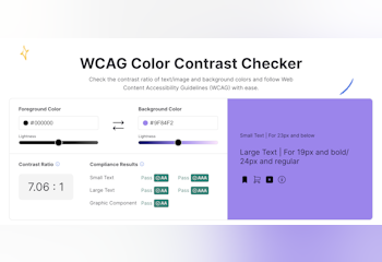 Venngage WCAG Color Contrast Checker