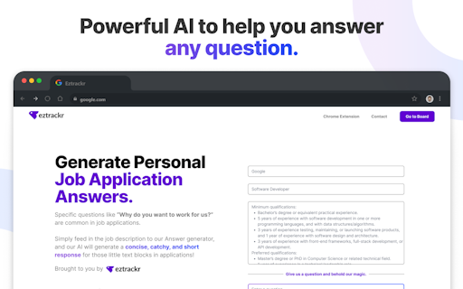 Job Application Answer Generator