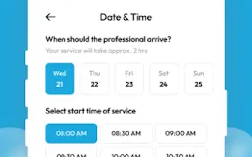 Henceforth Service Booking App