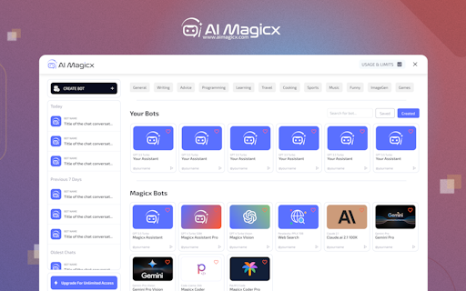 AI Magicx Chatbots