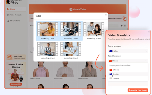 Virbo AI Video Translator