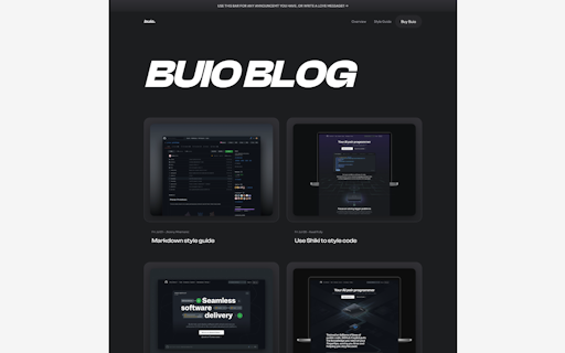 Buio UI Kit