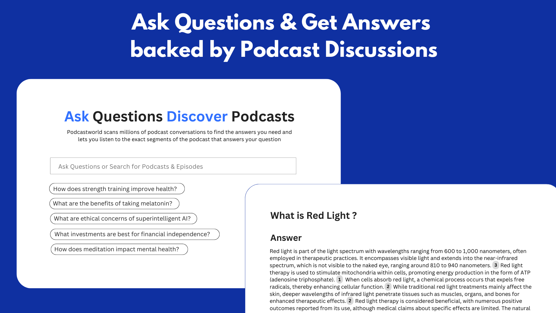 Podcastworld.io- Perplexity for Podcasts