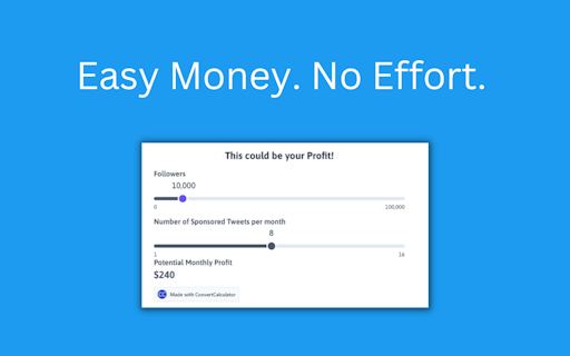 Monetize Your Twitter
