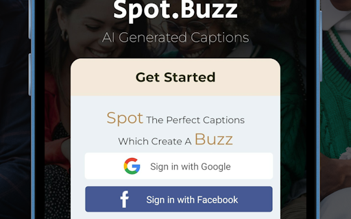 SpotBuzz - Up Your Caption Game With AI