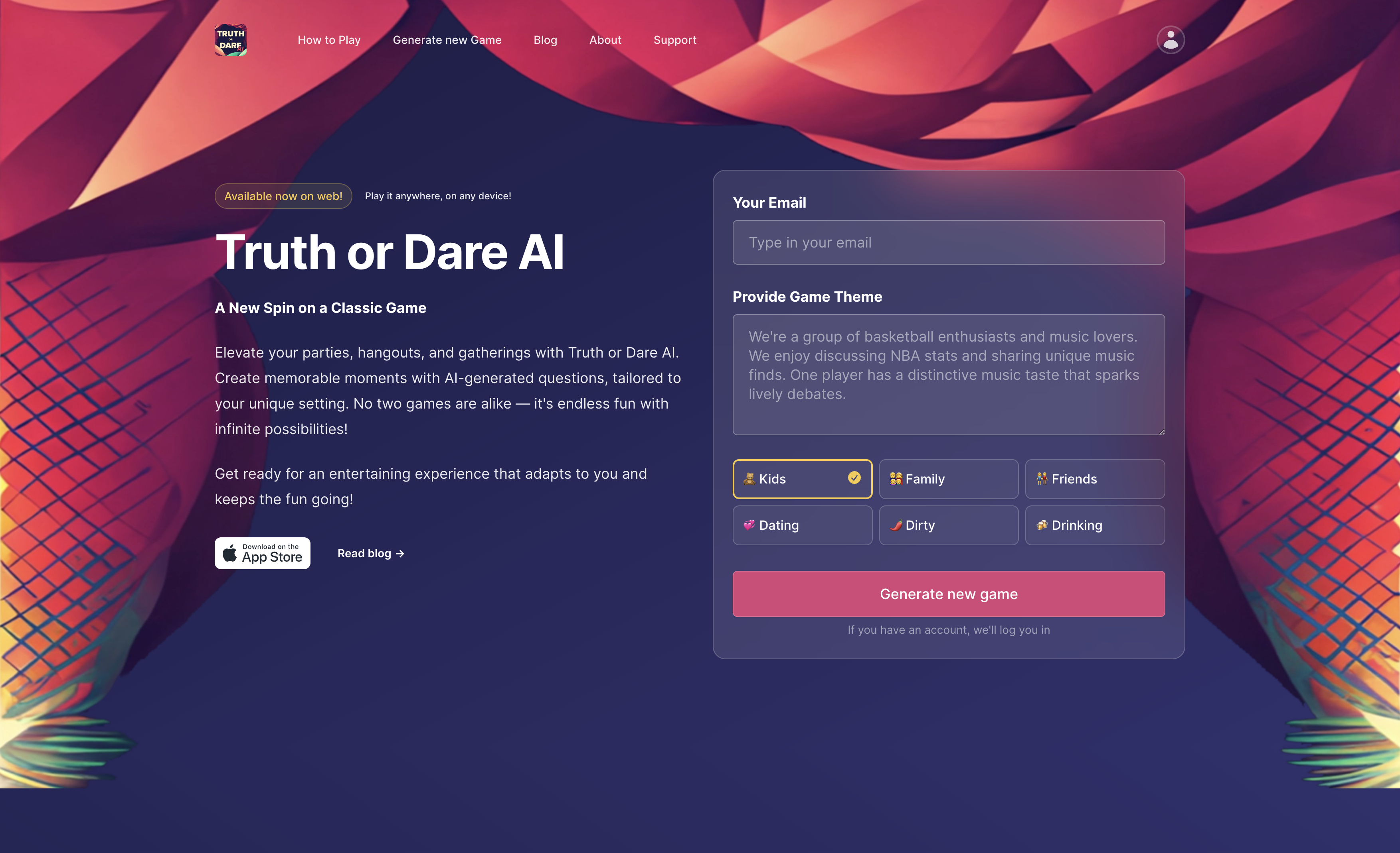 Truth or Dare AI
