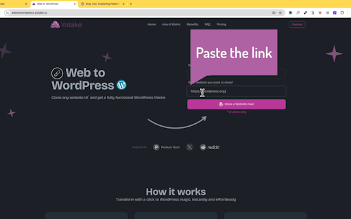 Web to WordPress AI