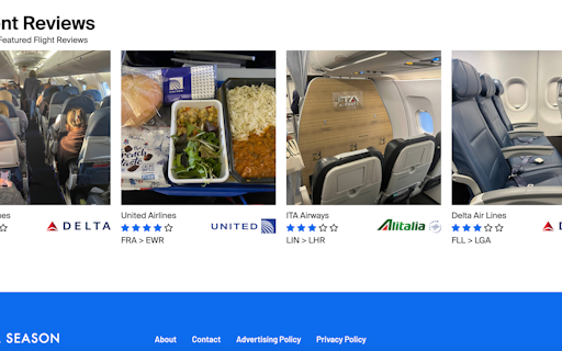 Travel Season Flight Reviews