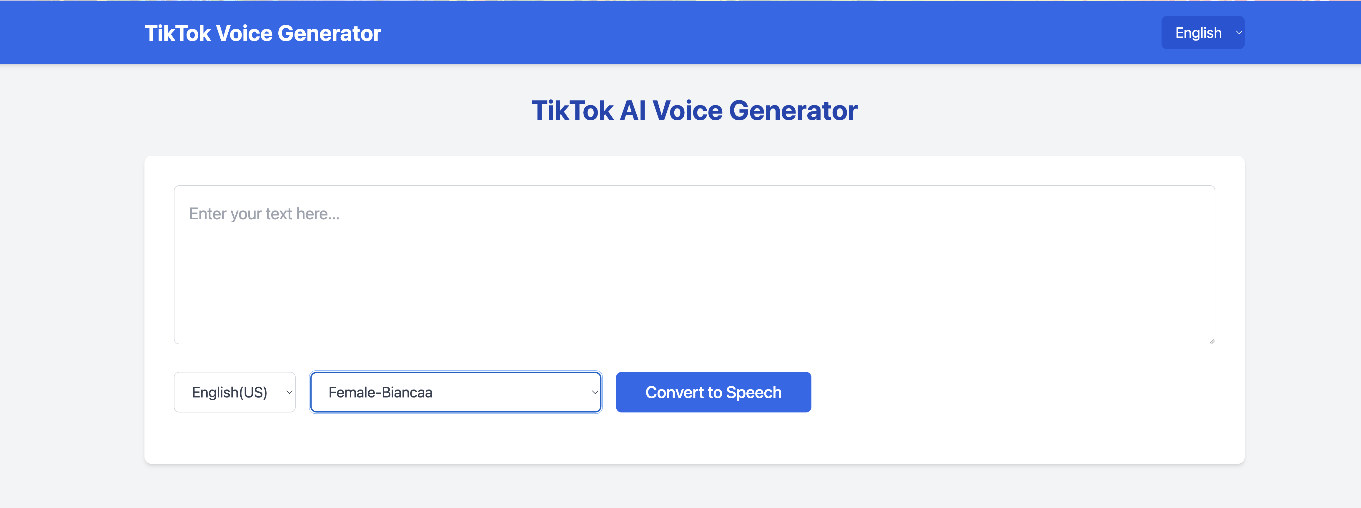 TikTok Voice Generator