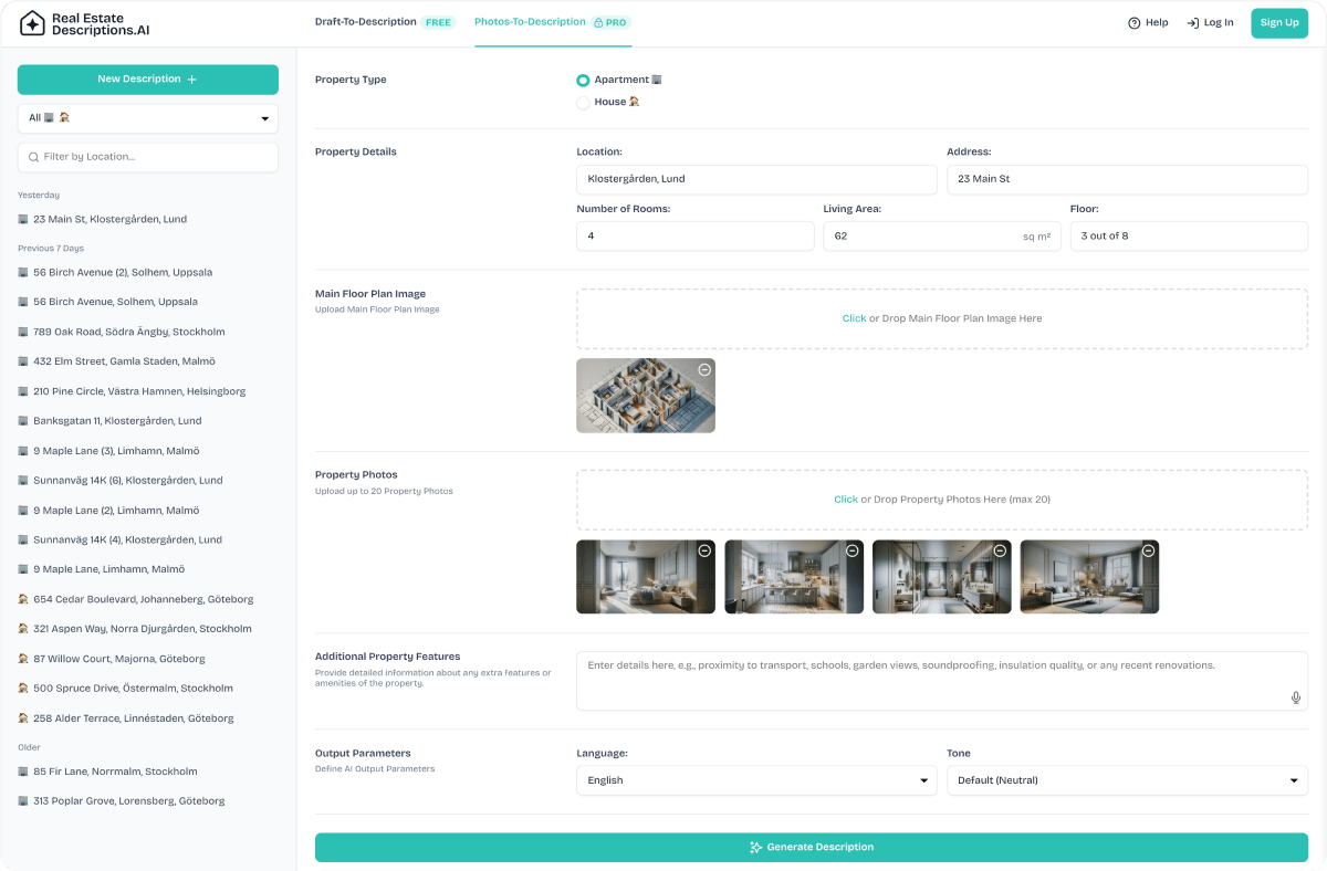 RealEstateDescriptions.AI