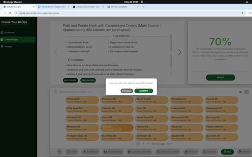 Create Your Recipe