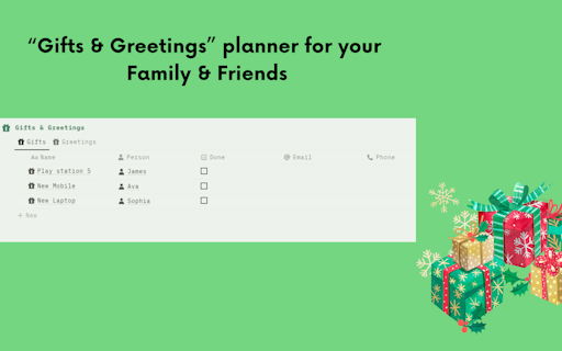 Christmas Planner for Notion